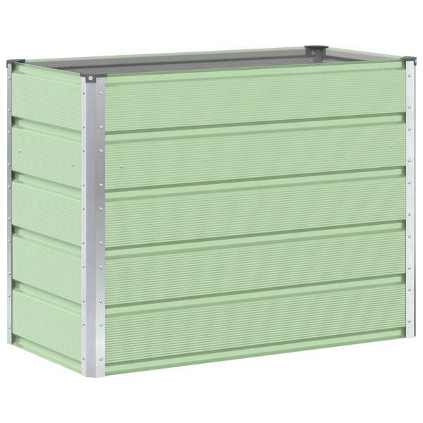 vidaXL Floreira Verde Pastel 480 x 50 x 45 cm A&ccedil;o Galvanizado