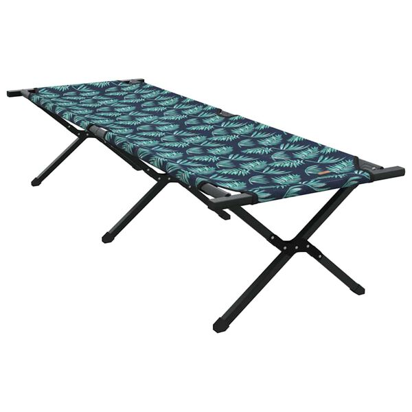 vidaXL Cama de Camping Dobr&aacute;vel Folha Manual Floresta 193 x 69 x 45 cm