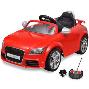 Carro Audi TT RS para crian&ccedil;as com controlo remoto - vermelho