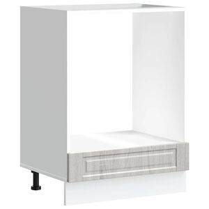 vidaXL Arm&aacute;rio forno Porto derivados de madeira cinzento sonoma