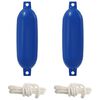 vidaXL B&oacute;ias para Barco 2 unid. &Oslash; 11 x 40 cm Azul PVC