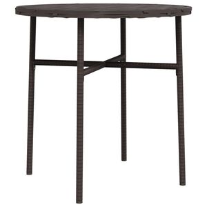 vidaXL Mesa de centro 45 cm vime PE castanho