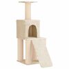 vidaXL &Aacute;rvore para gatos com postes de sisal Creme 146 cm