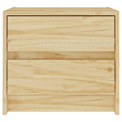 vidaXL Mesa de cabeceira 40x30,5x35,5 cm madeira de pinho maciça