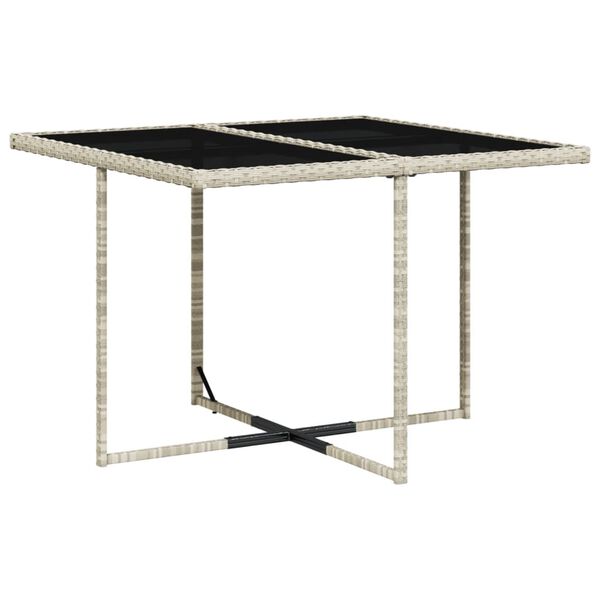 vidaXL 5 pcs conjunto de jantar p/ jardim c/ almofad&otilde;es cinzento claro