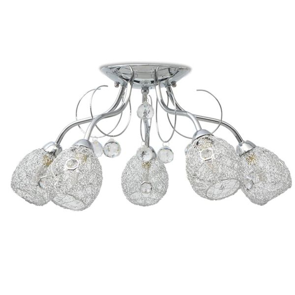 vidaXL Candeeiro de teto para l&acirc;mpadas 5 G9, 200 W