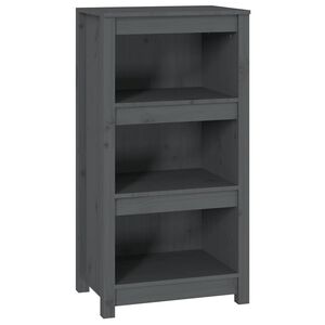 vidaXL Estante 50x35x97 cm madeira de pinho maci&ccedil;a cinza