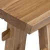 vidaXL banco Natural 100 x 29 x 43,5 cm Madeira de Teca S&oacute;lida