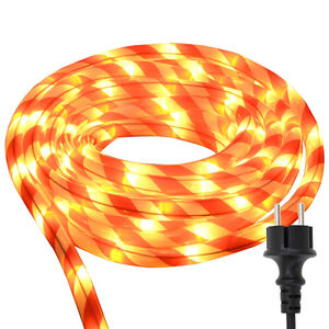 vidaXL Luz de Corda com luzes de corda Branco quente 5 m PVC