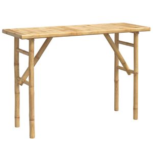 vidaXL Mesa consola 115x39x75 cm bambu