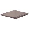 vidaXL Capa de Gazebo Cinzento-acastanhado 300 x 300 cm