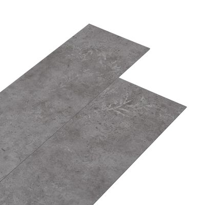 vidaXL Tábuas de soalho PVC autoadesivo 5,21 m² 2 mm cimento cinzento