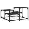 vidaXL Mesa de centro 68x68x40 cm derivados de madeira preto