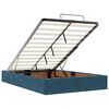 vidaXL Cama otomana com colch&atilde;o 120x190 cm veludo azul-escuro