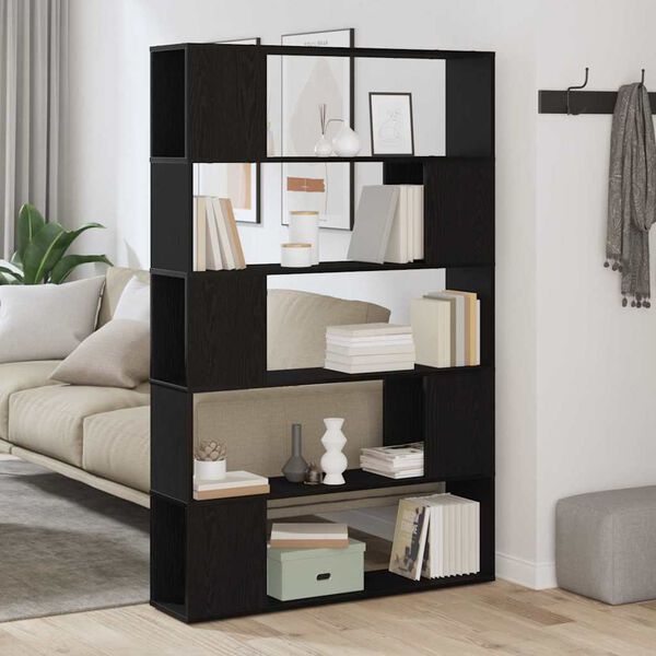 vidaXL Conjunto de m&oacute;vel de TV Carvalho Preto 100 x 24 x 155 cm