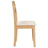 vidaXL Cadeiras de jantar com almofad&otilde;es 2 pcs madeira maci&ccedil;a natural