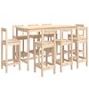 vidaXL 9 pcs conjunto de bar pinho maci&ccedil;o