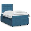 vidaXL Cama boxspring com colch&atilde;o 120x190 cm veludo azul