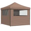 vidaXL Tenda de Festa Castanho 292 x 292 x 315 cm Tecido Oxford