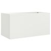 vidaXL Vaso/floreira 62x30x29 cm a&ccedil;o branco