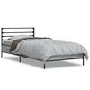 vidaXL Estrutura de cama derivados de madeira e metal cinzento sonoma