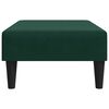 vidaXL Apoio de p&eacute;s 77x55x31 cm veludo verde-escuro