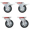 vidaXL Rodas girat&oacute;rias 4 pcs 75 mm