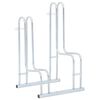 vidaXL Suporte independente para 2 bicicletas a&ccedil;o galvanizado