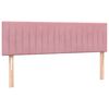 vidaXL Cama box spring com colch&atilde;o 160x210 cm veludo rosa