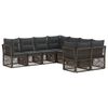 vidaXL Conjunto de Sof&aacute; de Jardim 8 unid. 8-N&uacute;mero de lugares Cinzento