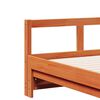 vidaXL Sof&aacute;-cama com gavet&atilde;o e colch&otilde;es 90x200 cm pinho castanho-mel