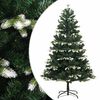 vidaXL &Aacute;rvore de Natal artificial articulada c/ flocos de neve 120 cm