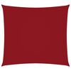 vidaXL Para-sol vela tecido oxford quadrangular 3,6x3,6 m vermelho