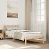 vidaXL Cama extra longa sem colch&atilde;o 100x210 cm madeira de pinho maci&ccedil;a