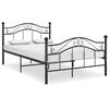 vidaXL Estrutura de cama 120x200 cm metal preto