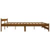 vidaXL Estrutura de cama 200x200 cm pinho maci&ccedil;o castanho mel