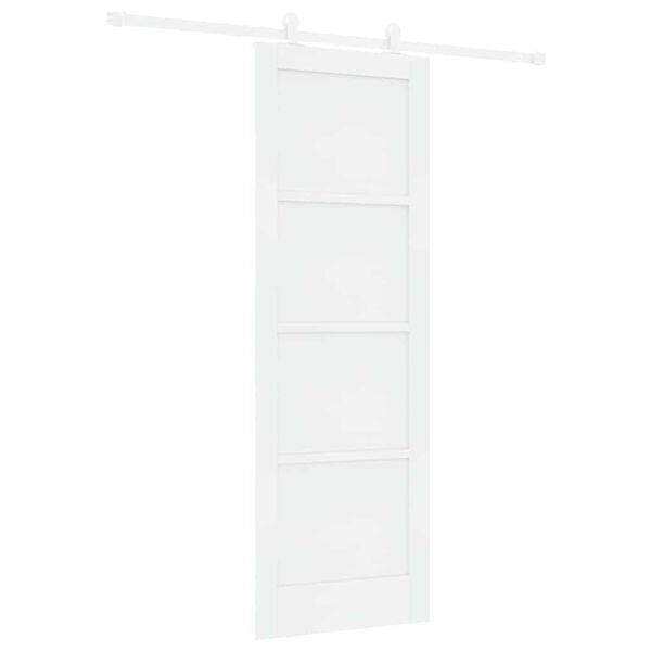 vidaXL Porta Deslizante Branco 73,5 x 211 cm