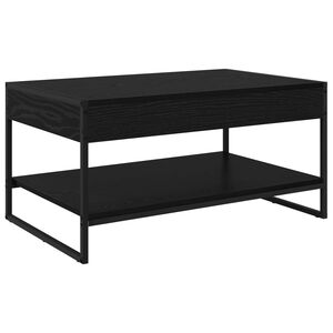 vidaXL Mesa de centro Carvalho Preto 80 x 50 x 40 cm
