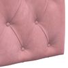 vidaXL Cabeceira Suspensa Rosa 150 x 55 x 7 cm Veludo