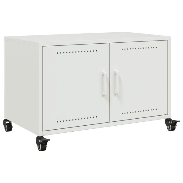 vidaXL Móvel de TV 68x39x43,5 cm aço branco