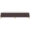 vidaXL Cama Box com colch&atilde;o Marrom Escuro 120 x 190 cm tecido