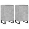 vidaXL Aparadores 2 pcs 40x35x70 cm derivados de madeira cinza cimento