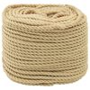 vidaXL Corda de Barco 5 mm 25 m Natural