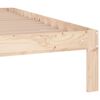 vidaXL Estrutura de cama king 150x200 cm madeira maci&ccedil;a