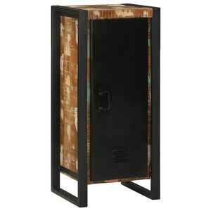vidaXL Arm&aacute;rio de Banheiro com porta Castanho Madeira Refor&ccedil;ada S&oacute;lida