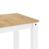 vidaXL Mesa de jantar Panama 112x60x75 cm pinho maci&ccedil;o branco