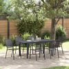 vidaXL Conjunto de Jantar para Jardim 7 pcs Antracite