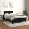 vidaXL Cama boxspring com colch&atilde;o 120x190 cm veludo preto
