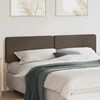 vidaXL Cabeceira estofada com cabeceira Marrom e Taupe 200 cm