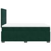vidaXL Cama boxspring com colch&atilde;o 120x200 cm veludo verde-escuro